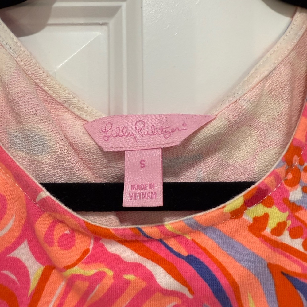 Lilly Pulitzer Whiting Shift Dress Reef Retreat | Bright Paisley Cotton | Size S - Picture 3 of 5